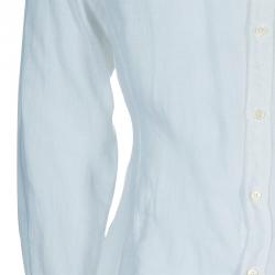 Pre Owned Z Zegna Men's White Linen Shirt XL