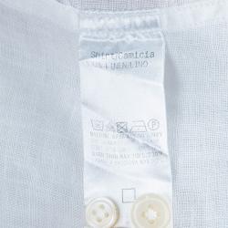 Pre Owned Z Zegna Men's White Linen Shirt XL