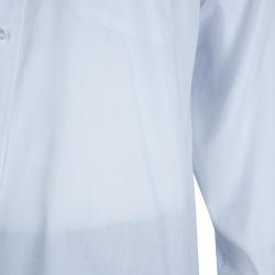 Z Zegna White  Long Sleeve Buttondown Cotton Shirt XL