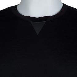 Pre Owned Z Zegna Black Crew Neck T-Shirt XL