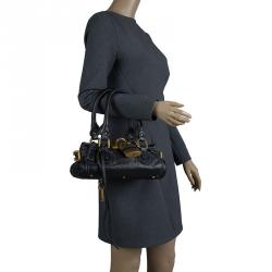 Pre Owned Chloe Black Leather Mini Paddington Satchel