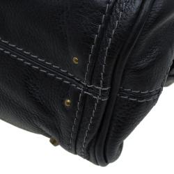 Pre Owned Chloe Black Leather Mini Paddington Satchel