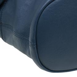 Pre Owned حقيبة يد جيفنشي نايتينغيل متوسطة جلد زرقاء