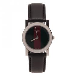 Gucci Logo Stainless Steel 5200 L Women's Wristwatch 27MM