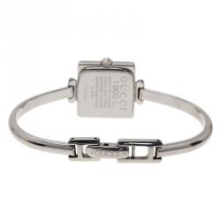 Pre Owned Gucci White Stainless Steel 1900 L Women’s Wristwatch 20MM