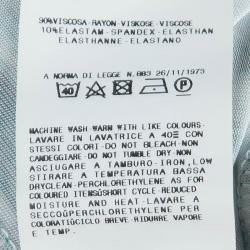 Pre Owned Just Cavalli Turquoise Python Print Cowl Neck Backless Top S