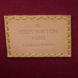 Pre Owned Louis Vuitton Red Monogram Vernis Alma GM Bag