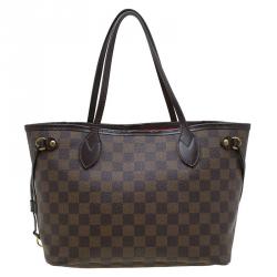 Louis Vuitton Damier Ebene Canvas Neverfull PM Bag