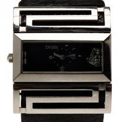 Pre Owned Versace Black Stainless Steel Beauville Women's Wristwatch 40MM