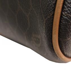 Pre Owned Dior Black / Brown Leather Duffel Bag