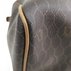 Pre Owned Dior Black / Brown Leather Duffel Bag