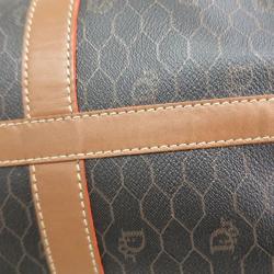 Pre Owned Dior Black / Brown Leather Duffel Bag