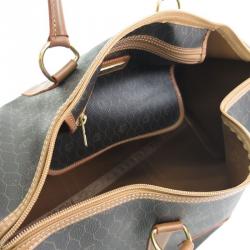 Pre Owned Dior Black / Brown Leather Duffel Bag