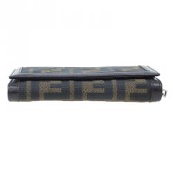 Pre Owned Fendi Zucca Flap Wallet