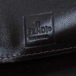 Pre Owned Fendi Zucca Flap Wallet