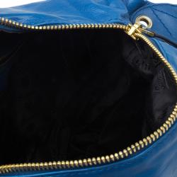Gucci Blue Leather Medium Darwin Convertible Backpack Bag