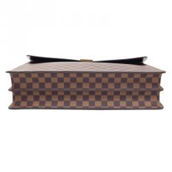 Pre Owned Louis Vuitton Damier Ebene Canvas Altona Briefcase GM