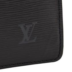 Pre Owned Louis Vuitton Black Epi Leather Serviette Fermoir Briefcase 