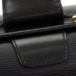 Pre Owned Louis Vuitton Black Epi Leather Serviette Fermoir Briefcase 
