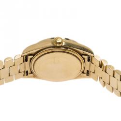 Pre Owned Rolex Gold 18K Yellow Gold President Date Just Unisex Wristwatch 38MM