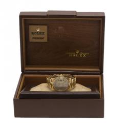 Pre Owned Rolex Gold 18K Yellow Gold President Date Just Unisex Wristwatch 38MM