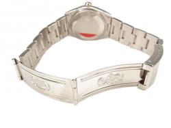 مملوكة مسبقًا ساعة يد رولكس أيركينغ فضي ستانلس ستيل للرجال 34مم