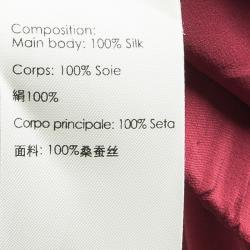 مملوكة مسبقًا بنطلون 3.1 فيليب ليم حرير أحمر شريط وسط مطاطي بجيب ديرابيه