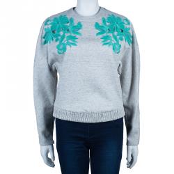 Pre Owned سترة 3.1 فيليب ليم جويبيور أبليك دانتيل بحافة مضلعة رصاصي M