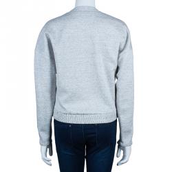 Pre Owned سترة 3.1 فيليب ليم جويبيور أبليك دانتيل بحافة مضلعة رصاصي M