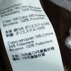 Pre Owned سترة 3.1 فيليب ليم جويبيور أبليك دانتيل  بحافة مضلعة رصاصي M