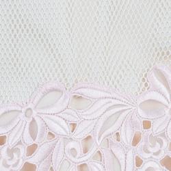 Pre Owned توب 3.1 فيليب ليم بدون أكمام مزين بدانتيل مورد M