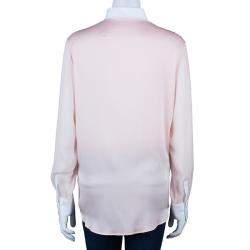 Pre Owned 3.1 Phillip Lim Two-Tone Chiffon Button Down Shirt M