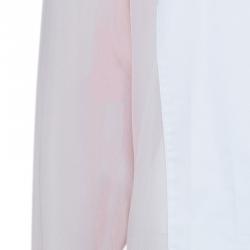 Pre Owned 3.1 Phillip Lim Two-Tone Chiffon Button Down Shirt M