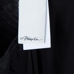 مملوكة مسبقًا بنطلون 3.1 فيليب ليم بخصر مطرز أسود M