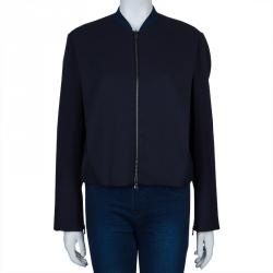 Pre Owned جاكيت بومبر 3.1 فيليب ليم صوف أزرق كحلي M