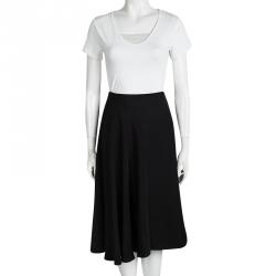 Pre Owned 3.1 Phillip Lim Black Wool A Line Horizon Skirt M