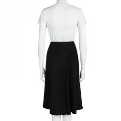 Pre Owned 3.1 Phillip Lim Black Wool A Line Horizon Skirt M