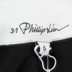 Pre Owned 3.1 Phillip Lim Black Wool A Line Horizon Skirt M