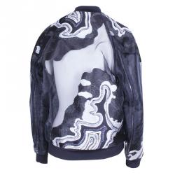 Pre Owned جاكيت 3.1 فيليب ليم أورغانزا سوداء بأبليكات مزينة شفاف M