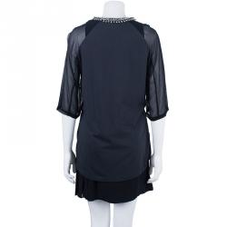 Pre Owned فستان 3.1 فيليب ليم رقبة مزخرفة S