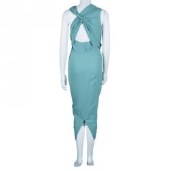 مملوكة مسبقًا 3.1 Phillip Lim Green Gathered Sleeveless Dress M