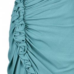 مملوكة مسبقًا 3.1 Phillip Lim Green Gathered Sleeveless Dress M