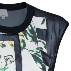 Pre Owned 3.1 Phillip Lim Black Printed Top S