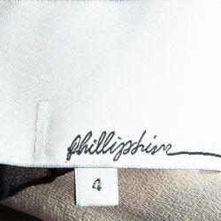 Pre Owned 3.1 Phillip Lim Navy Blue Contrast Lining Eyelet Dress S