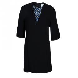 مملوكة مسبقًا فستان 3.1 فيليب ليم كريستال أسود مزخرف M