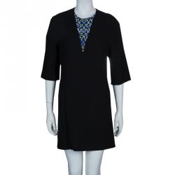 مملوكة مسبقًا فستان 3.1 فيليب ليم كريستال أسود مزخرف M