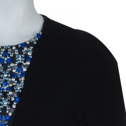 مملوكة مسبقًا فستان 3.1 فيليب ليم كريستال أسود مزخرف M