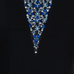 مملوكة مسبقًا فستان 3.1 فيليب ليم كريستال أسود مزخرف M