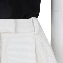 مملوكة مسبقًا 3.1 Phillip Lim Off White Embossed Pleated Shorts S