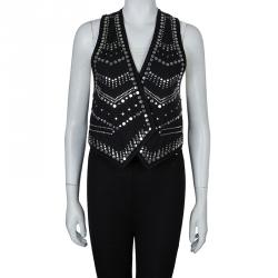 Pre Owned 3.1 Phillip Lim Black Metal Studded Sleeveless Vest S
